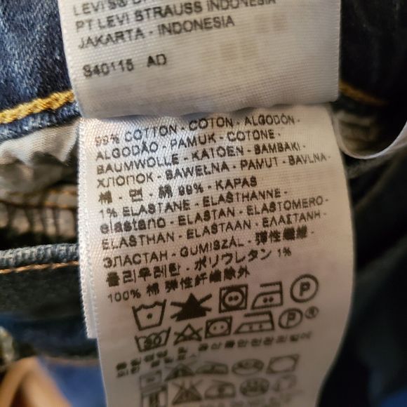 Levis Womens 515 Bootcut Dark Wash Jeans Stretch Denim Size 14 - Picture 4 of 7